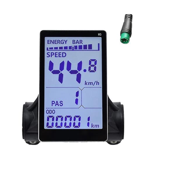 M5 Elcykel LCD Display Måler 24v 36v 48v 60v E Scooter LCD Panel Skærm til Mountain El Black