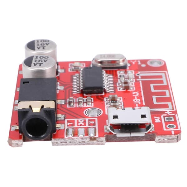 2X MP3 Bluetooth-dekoderkort Tapfri Bilhøyttaler Lydforsterker Modifisert Bluetooth 4.1 Krets Stereo Mottaker Red