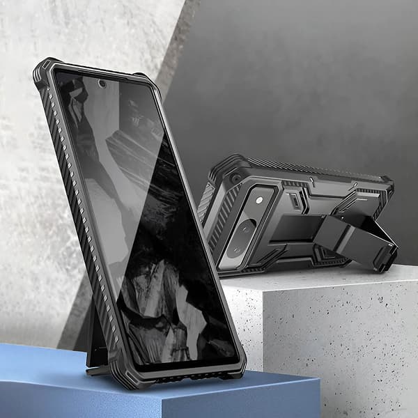 Etui til Pixel 8A Armorbox Forstærket Carbon Stødbeskyttelse Black