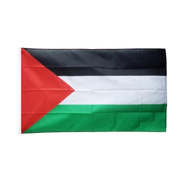 Palæstinas broderede flag af polyesterstof 90*150 cm