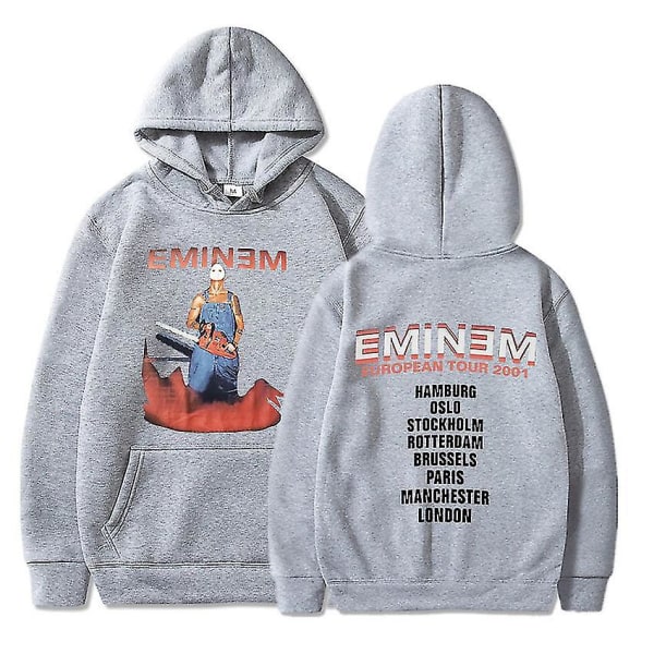 Eminem Anger Management Tour 2002 Hoodie Vintage Harajuku Funny Rick Sweatshirts Långärmade Herr Dam Pullover Mode Gary 60 M