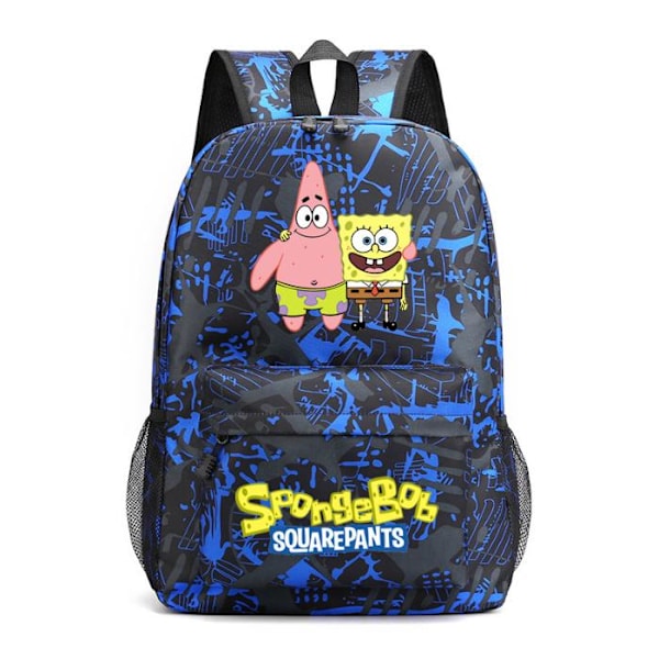 Spongebob Squarepants Ryggsäck för Barn Skolryggsäck Student Axelväska Laptopväska Reseryggsäck A A 29*14*40cm