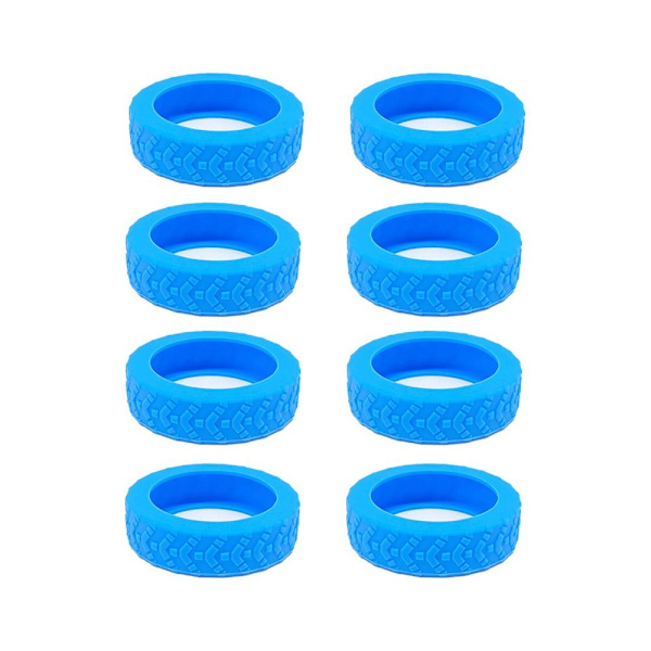8 st bagagehjulskydd Resväska hjulskydd BLÅ Blue