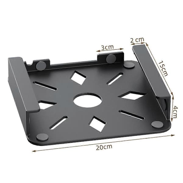 Skrivbordsfäste för Mini Skyddsfodral Kylning Vertikalt Stativ Hållare Väggmonterad/Bordsbottenstativ Black