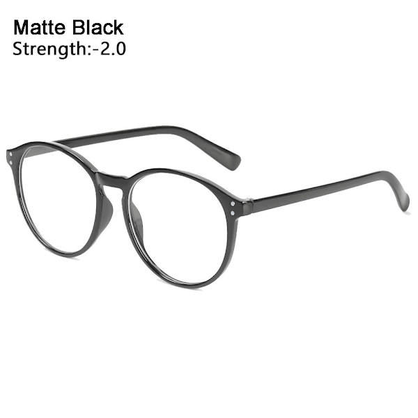 -1.0~-4.0 Närsynthetsglasögon MATTA SVARTA STYRKAN 2.00 matt svart matt svart matte black Strength 2.00-Strength 2.00