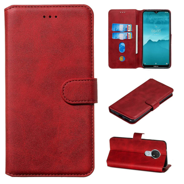Case för plånbok till Nokia 7.2/6.2 - Röd