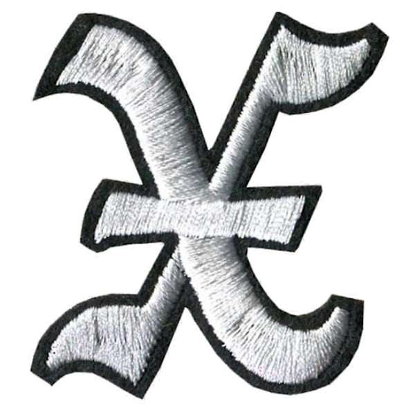 Engelske alfabet bogstaver blandet broderet påsyet badge stryge på til tøj as shown