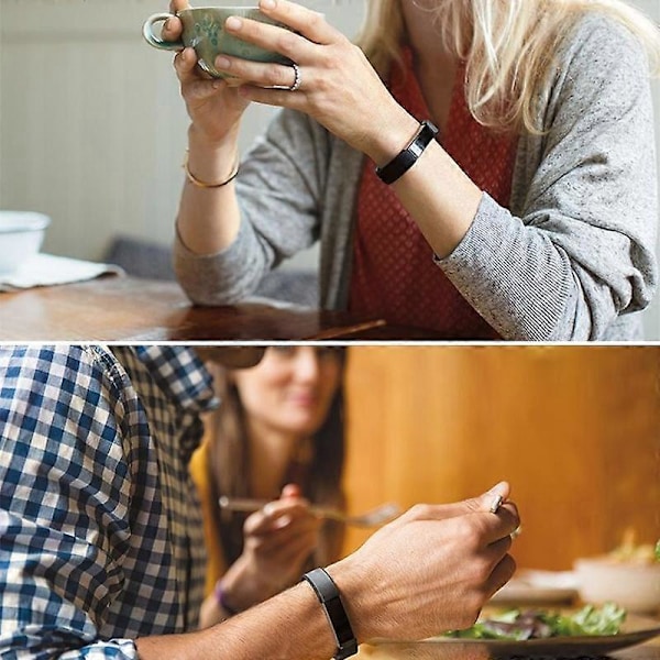 Armbandsfäste med tryckknapp för Fitbit Inspire HR Black