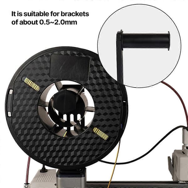 Justerbar 3D-printer filamentholder til ABS/PETG-printmateriale