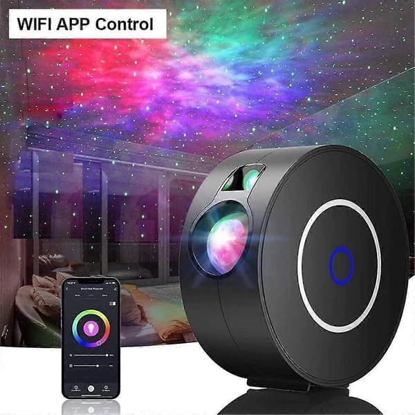 Tuya WiFi Smart Aurora Stjerneprojektor Natlys Stemmestyring APP-styring LED-lys