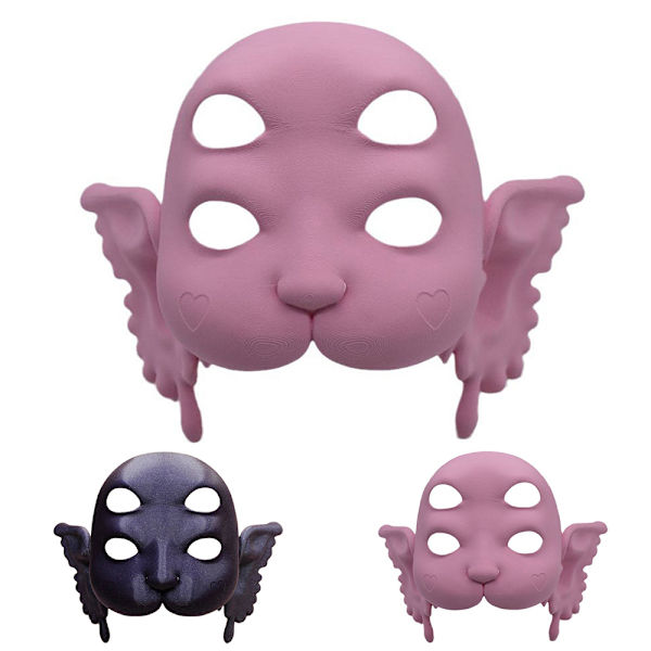 3D-tryckt Melanie Martinez Portals Mask för Vuxna Halloween Maskeradkläder Halloween Mask Black