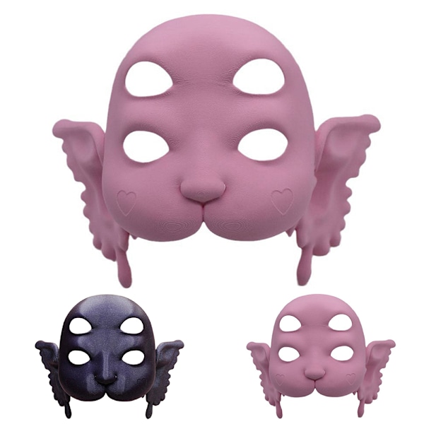 3D-trykket Melanie Martinez Portals Maske for Voksne Halloween Kostyme Halloween Maske Black