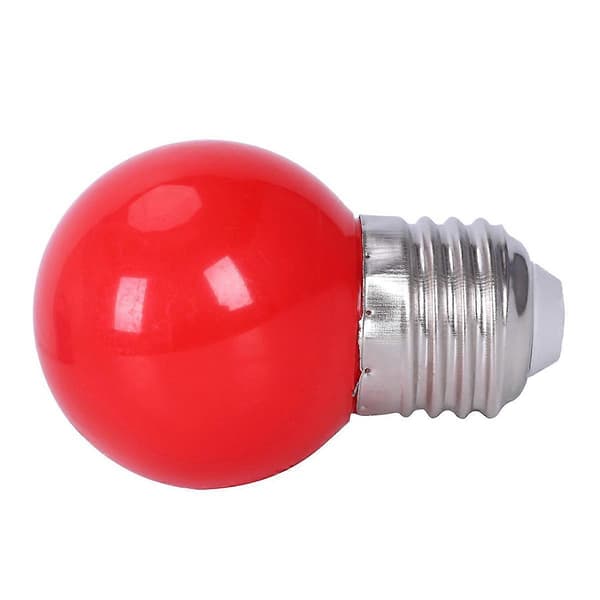 6X E27 3W 6 SMD LED Energisparende Globe Pære Lys Lampe AC 110-240V, Rød E27