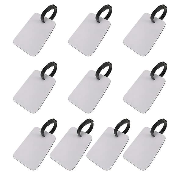 Sublimeringsemner Bagasjelapper Hvite Tomme Reisebagasjelapper White