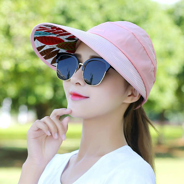 Solhatt for kvinner, enkel No pearl pink