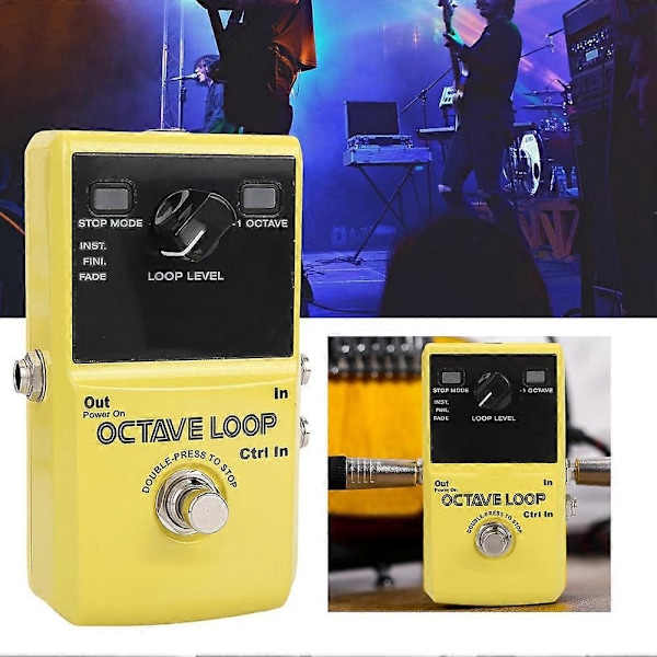 NUX OCTAVE LOOP Effekt Single Block Effektor for Elektrisk Gitar