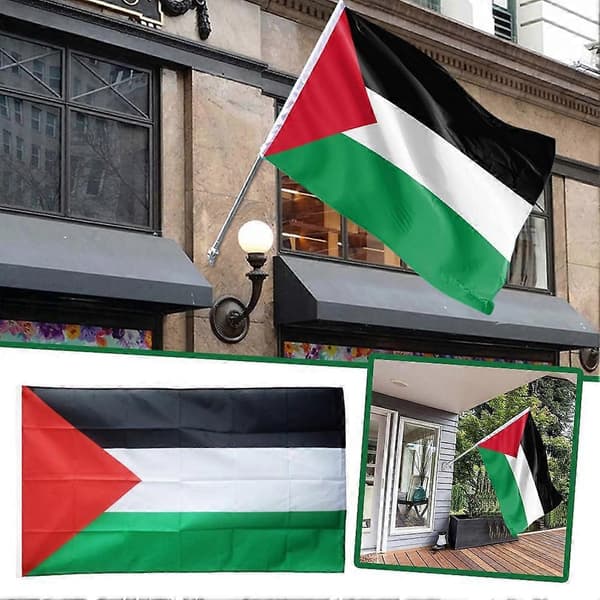Palestinas flagg brodert, polyesterstoff 90*150cm