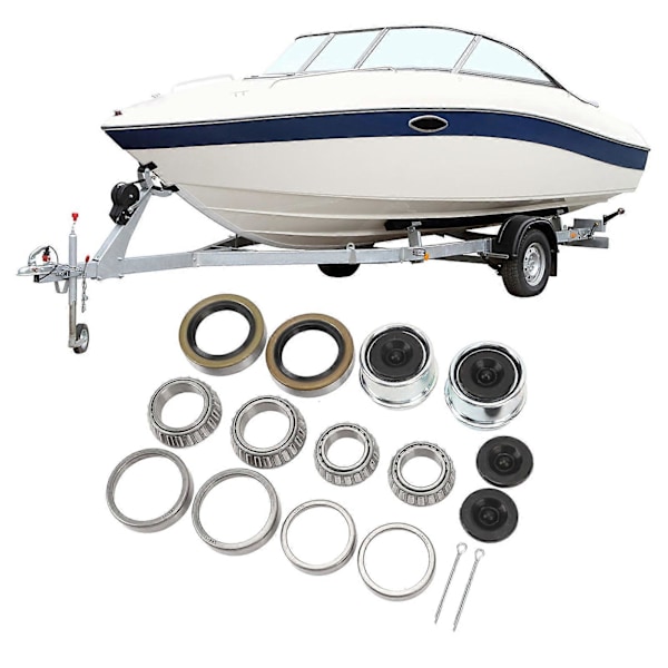 Sæt L68149 L44649 Traileraksel Hjulleje Kit til 11/16in til 13/8in Traileraksler 3500lb 84 Spindel