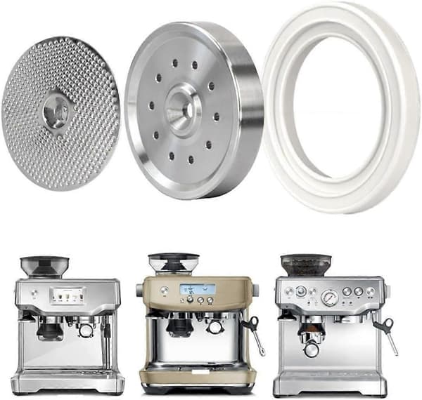 Indvendig bruseskærmholder i rustfrit stål med pakning, kompatibel med espressomaskiner