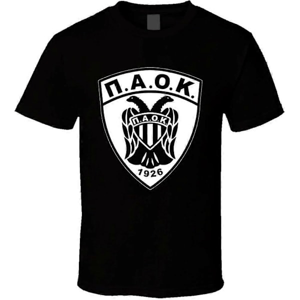 Grekisk Fotboll PAOK T-shirt Svart Storlek S-3XL TT2063 S