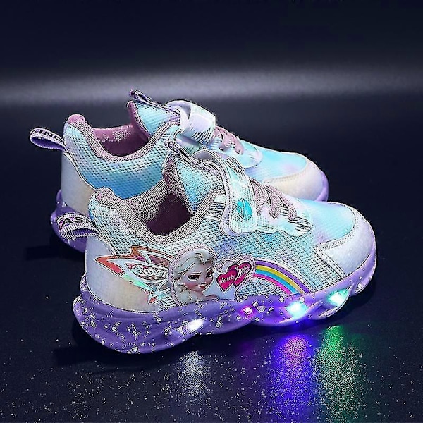 Børne LED Lysende Sko Sneakers Blinkende Børn Piger Lysende Træningssko Størrelse 22