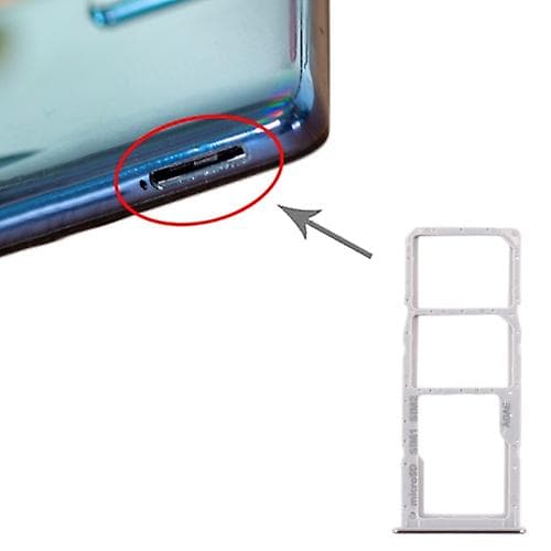 För Samsung Galaxy A71 SIM-kortfack + Micro SD-kortfack