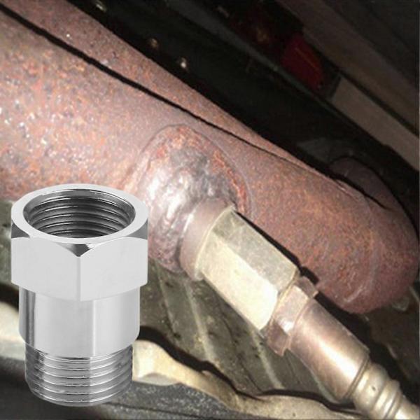 [KK] 2pcs O2 Sensor Spacer Thread Universal M18 X 1.5 Car Engine Light Oxygen Sensor Extension Adapter for Compatible withdon