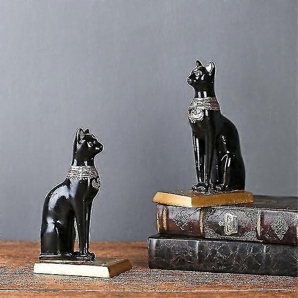 2 st retro harts egyptiska katt bokstöd studierumsinredning