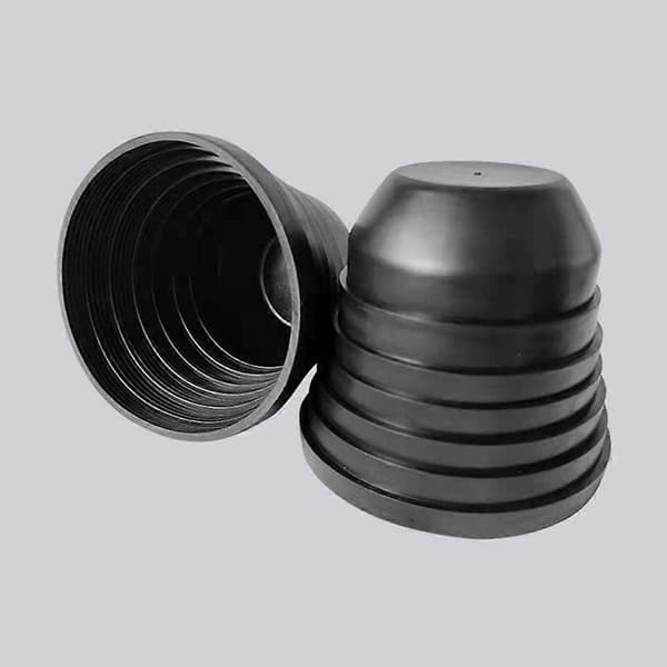 1 par LED-frontlys gummipakningsdeksel LED-frontlys universelt vanntett frontlysdeksel Black