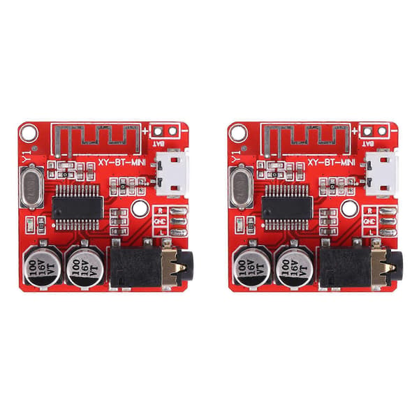 2X MP3 Bluetooth-dekoderkort tabsfri bilhøjttaler lydforstærker modificeret Bluetooth 4.1 kredsløb stereo modtager Red
