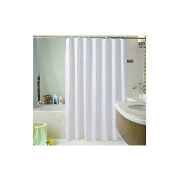[KK] Unisex duschdraperi - vit 180 x 220 cm - extra lång
