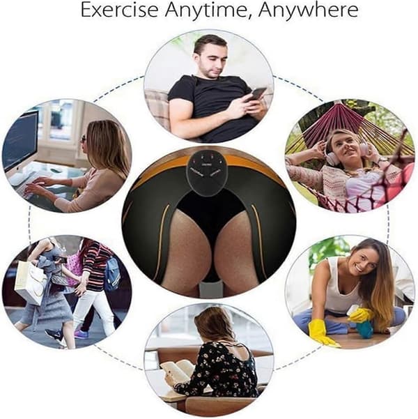 Zorvera Booty Trainer til kvinder, Smart Bærbart Baldeapparat med 6 Justerbare Tilstande til Hjemmetræning 2set*Charging model size