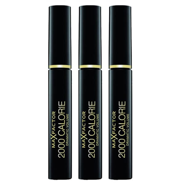 [KK] 3-pack Max Factor 2000 Calorie Mascara Black 9ml【jl】 Svart black
