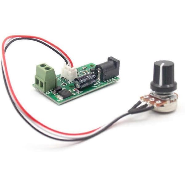 3A Lite hastighetskontrollkort CCmmini Mikrobryter PWM DC Motor Hastighetsregulator 6V12V24V Green
