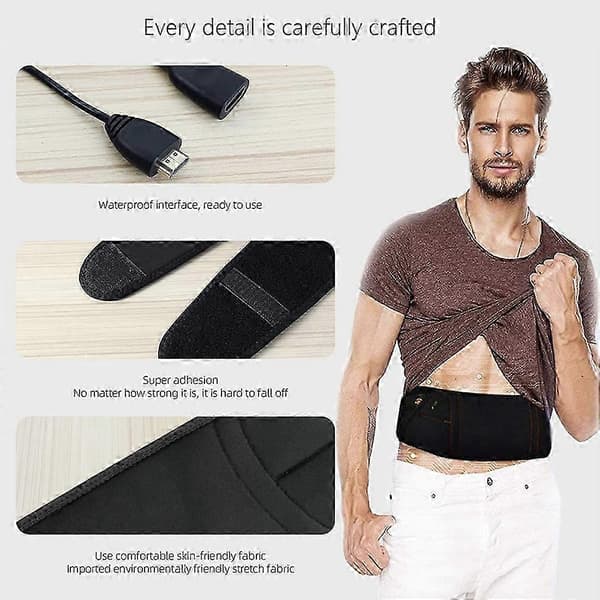 Magträningsutrustning ABS Träningsbälte 61cm-119cm Black