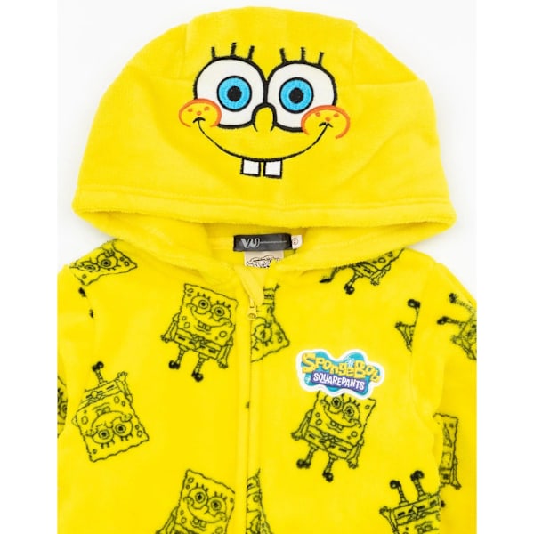 SpongeBob SquarePants Barnklær for barn/Barn Pyjamas med gjentakende trykk 5-6 Gul Yellow 5-6 Years