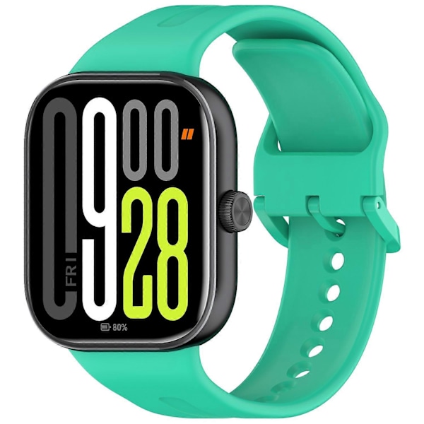 Silikonarmband för Xiaomi Redmi Watch 5 Justerbart klockarmband med färgat spänne - Multicolor Green
