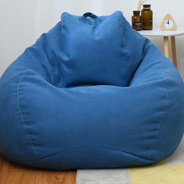 Helt Ny Extra Stor Sittsäck Fåtölj Sofföverdrag Inomhus Lazy Lounger För Vuxna Barn Toppsäljare! Dark grey A