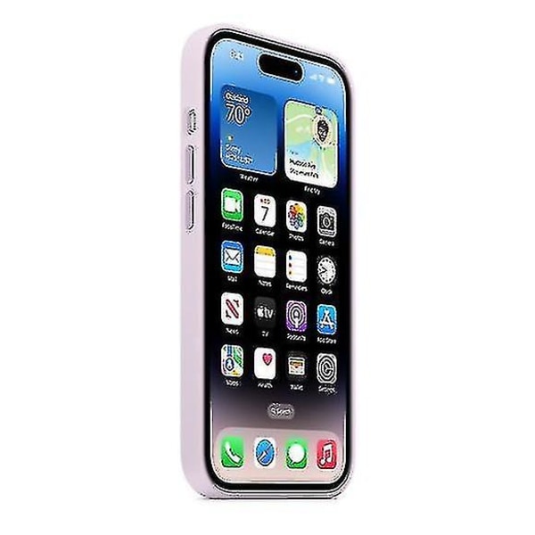 Silikonfodral till phone case som passar till Iphone 14pro Lilac