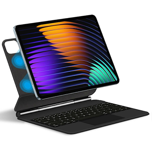 För Xiaomi Pad 7 Magnetiskt Flytande Bluetooth Tangentbord + Läder Tablet Fodral