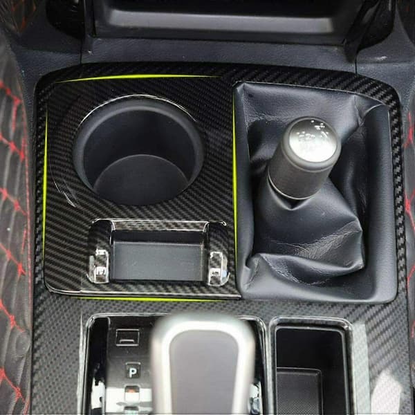 Central 4WD Vandkopholder Panel Trim Dekorationsdæksel til 4Runner 2010+ carbon fiber pattern