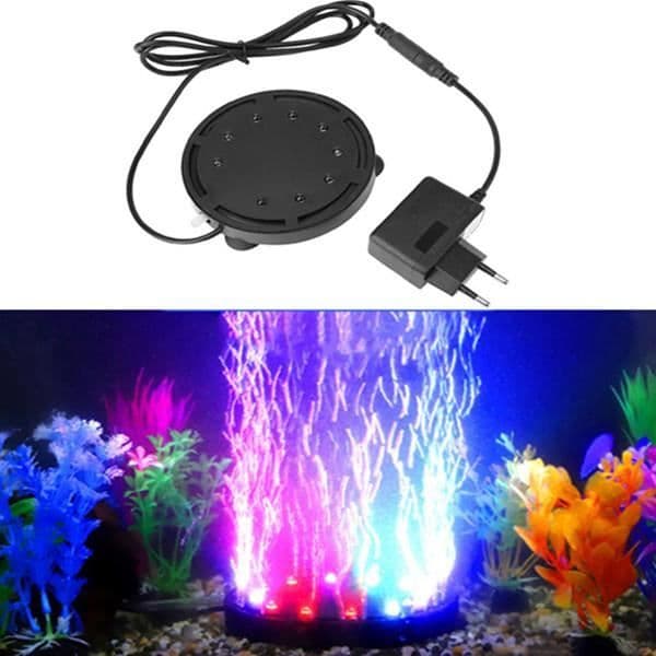 12 LED Akvariumlampe, Luftboblelys, Akvariumbelysning
