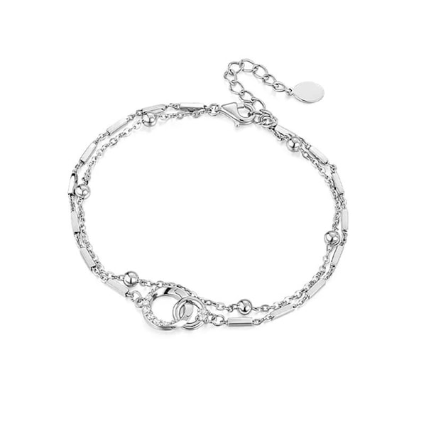 Women's Bracelet 925 Silver Adjustable Bracelet Bracelet For Women 1 925 Silver For Girlfriend Mom Wife Shiny Adjustable Bracelet For Christmas