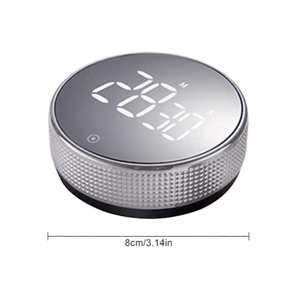2023 Het LED Digital Timer Manuell Nedräkning Väckarklocka Magnetisk Stoppur Dusch Timer 100% Ny Black