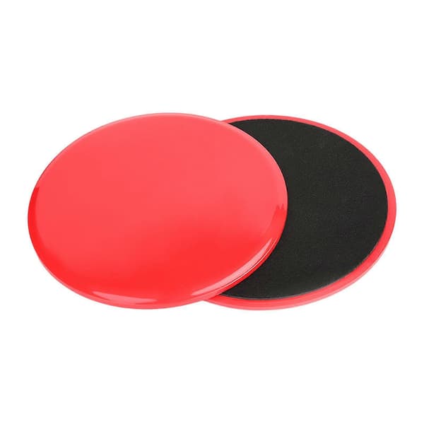 [KK] 2 stk. Core Sliders kompatible med træning, Gliding Discs til helkropstræning Red
