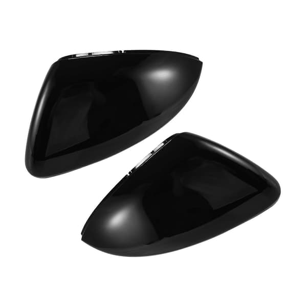 2 stk. til Golf 7 Mk7 7.5 GTD R til L E-Golf sidespejlkapper Lyse sorte bakspejle bright black