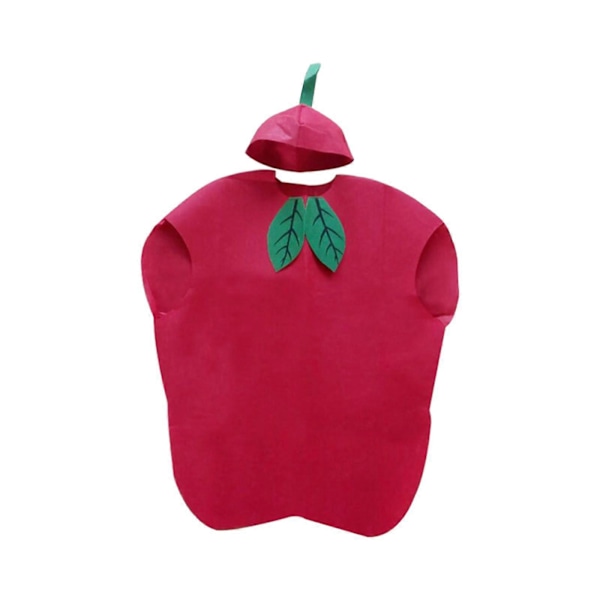 Aikuisten hedelmäpuku Naamiaisasu Uudelleenkäytettävä Suloinen Ruoka Cosplay-asut Hattu-asulla Yhteensopiva Juhlien Festivaalien Roolileikkien Karnevaalin kanssa Apple