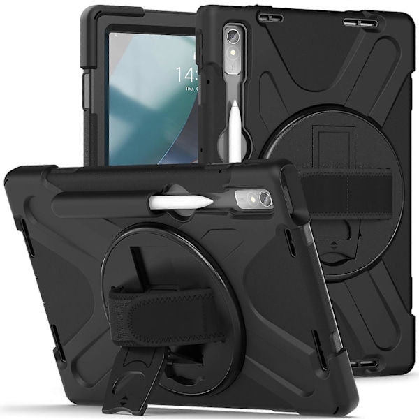 Silikone + PC Tablet Cover Kompatibel med Lenovo Tab P11 Pro Gen 2 Kompatibel med Lenovo Tab P11 Pro Gen 2 Black