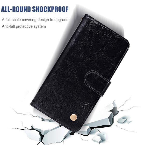 Samsung Galaxy Note 10 - Premium Plånboksfodral - Svart Black Svart