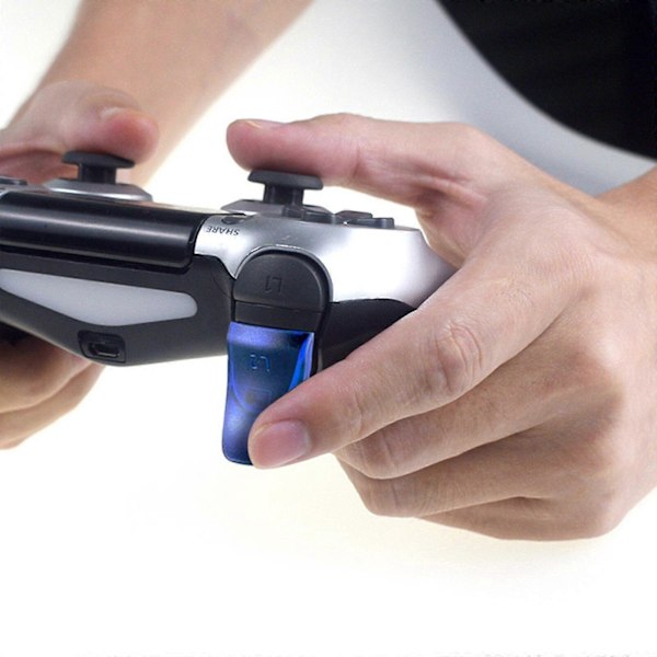 PS4 Handkontroll L2 R2 Trigger Förlängare Kit - Förlängda Knappar För Playstation 4 Handkontroll (1 Par/set) Black